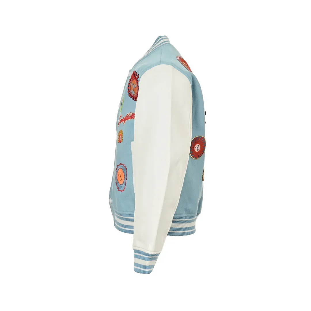Louis Vuitton/Louis Vuitton 24Fw Yayoi Kusama joint sunfish baseball jacket